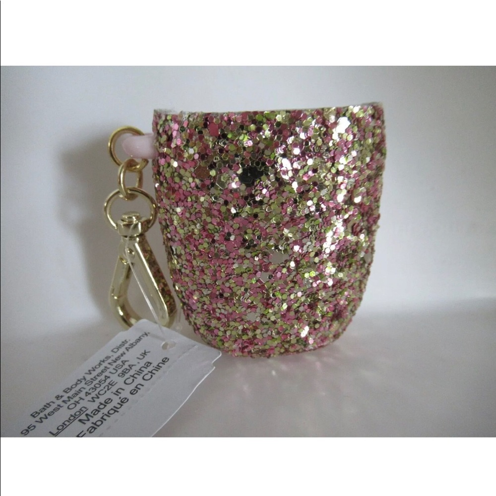 Bath & Body Works Pocketbac holder pink & gold